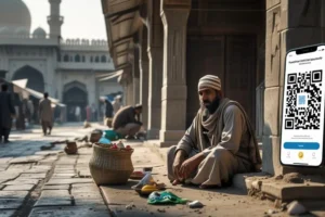 Beggar Goes Viral for Accepting Donations by way of QR Code in India