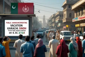 Public Vacation in Karachi, Sindh on April 4, 2024 Official Announcement