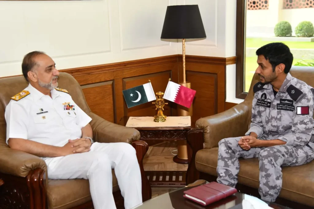 Qatar Emiri Naval Ship Alkhor Visits Karachi for Bilateral Exercise