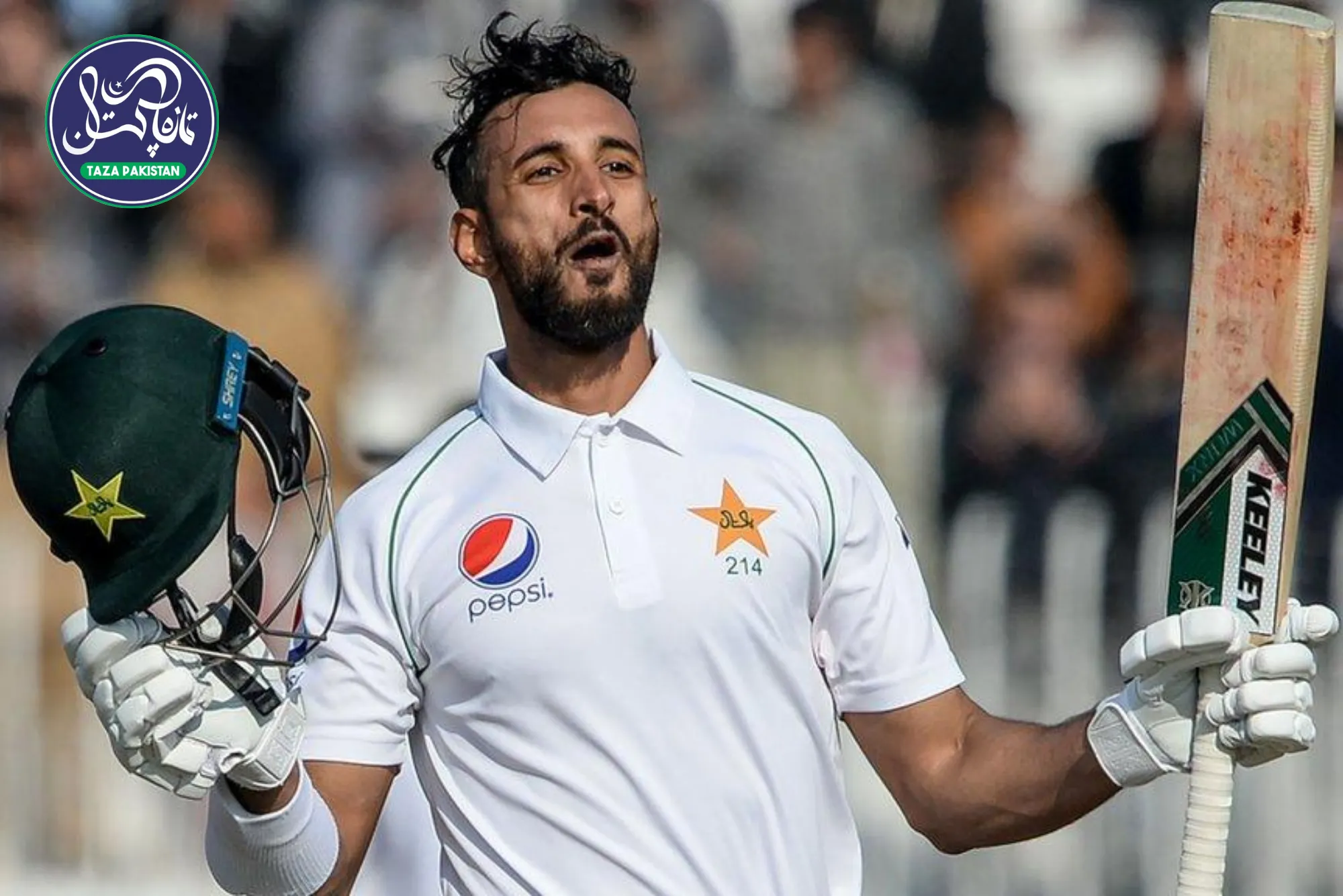 Shan Masood's 1st Century as Pakistan Test Captain